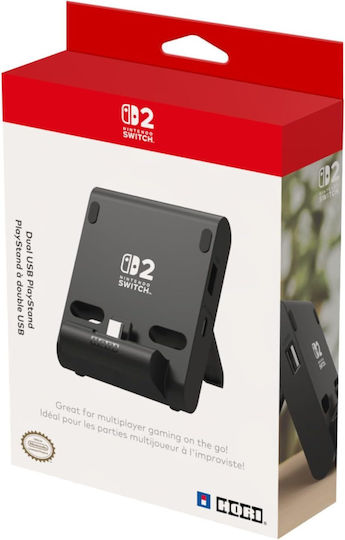 Hori Usb Playstand Βάση Φόρτισης για Switch OLED / Switch 2 Μαύρη