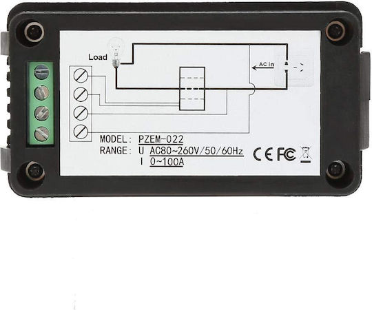 Kombiniertes Panelmeter Digital Panel Wattmeter Inklusive Transformator Ac80-260v 100a Multimeter Voltmeter Ammeter Pzem-022