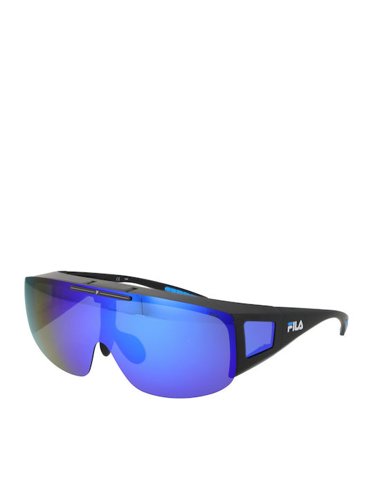 FILA Unisex Sonnenbrille mit Schwarz Kunststoff Gestell SFI126 R43P