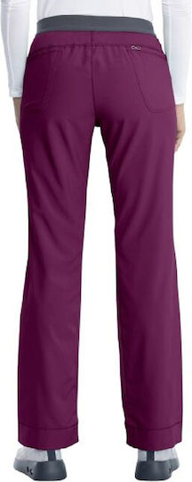 Cherokee Medizinische Hosen Burgundisch