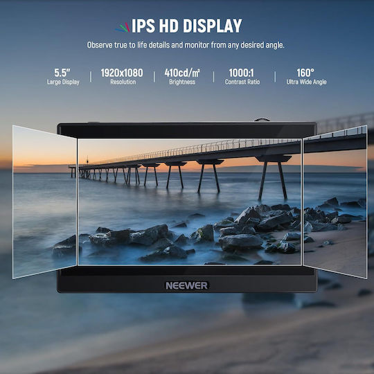 Field Monitor B0CGT95GN6 5.5" Touchscreen IPS Full HD