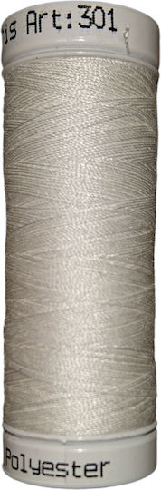 Polyester Sewing Thread Machine Hand Off-White Sugar 0001 Packaging 5 Bobbins 200 Meters Madame Tricote Paris