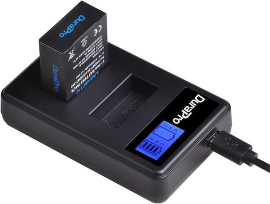 Set 4 Baterii de 1250mAh Încărcător Dual USB cu Ecran LCD pentru GoPro Hero 3, GoPro Hero 3+ Edition Silver, Hero 3 White Edition, Hero 3 Black Edition, Gopro Hd Hero 3+ Black Edition Ahdbt-301 Ahdbt-302