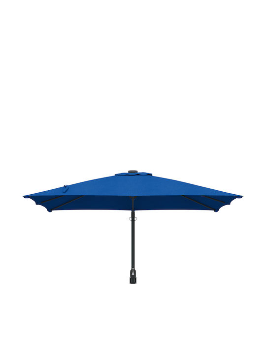 Umbrelă De Perete Pătrată Metalică Albastră 3x3xÎ1.6m