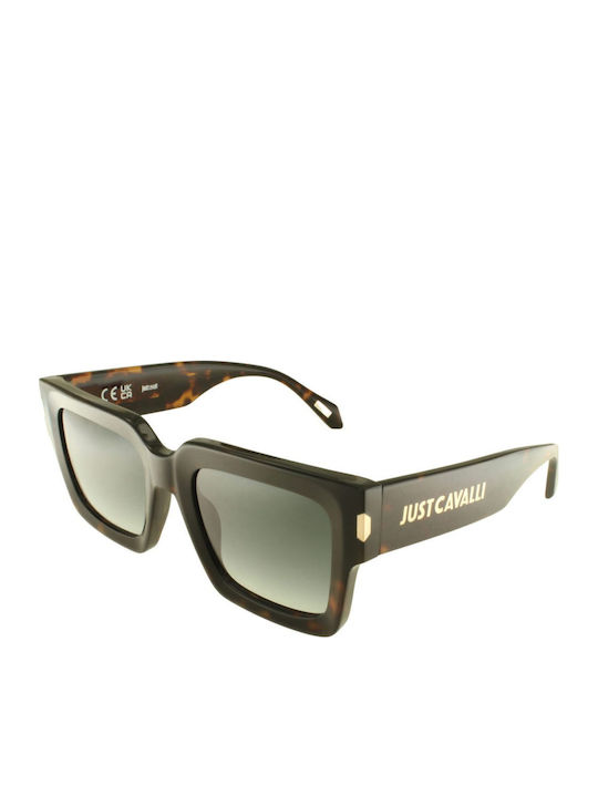 Just Cavalli Women's Sunglasses with Brown Tartaruga Plastic Frame and Gray Gradient Lens JC108 04BL