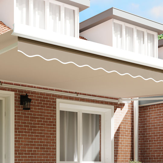 vidaXL Awning fabric Beige 0.2x4.8m
