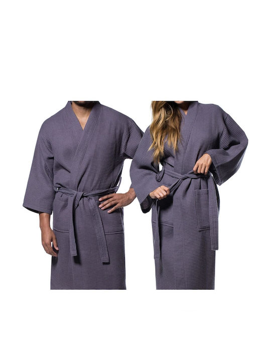 Astron Italy Bathrobe with Collar Dark Grey 300gr/m²