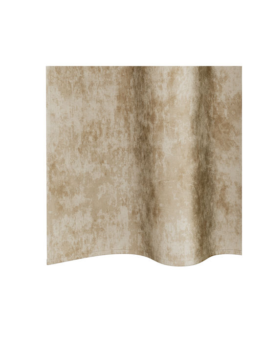 vidaXL Set Perdele Fereastră Cu Capse Bej 140x225 cm