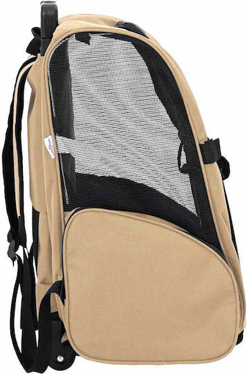 vidaXL Dog/Cat Carrying Beige Stroller for 20kg Pets L57xW48xH32cm