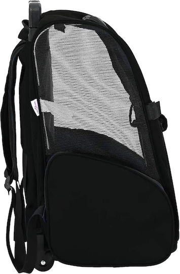 vidaXL Kinderwagen für Hunde / Katzen bis 20kg Schwarz L57xB48xH32cm.