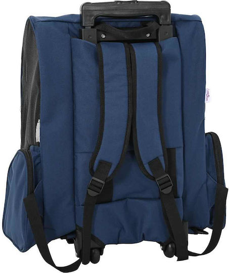 vidaXL Dog/Cat Carrying Blue Stroller for 20kg Pets L57xW48xH32cm