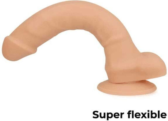 Cock Miller Cock Miller Silicone Density Articulable Cocksil Ρεαλιστικό Dildo με Όρχεις και Βεντούζα Flesh 18cm