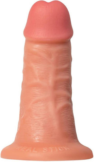 Softline Dildo Realistic Cu Ventuză Flesh 18cm