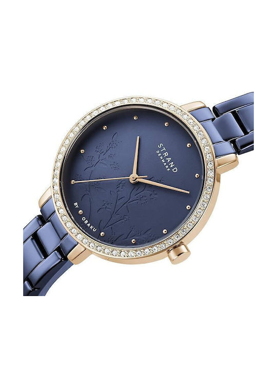 Strand by Obaku Ρολόι Μπαταρίας με Μεταλλικό Μπρασελέ Strand by Obaku Ρολόι Μπαταρίας με Μεταλλικό Μπρασελέ