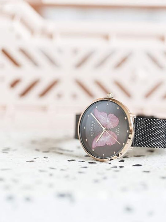Strand by Obaku Ρολόι Μπαταρίας με Μεταλλικό Μπρασελέ Strand by Obaku Ρολόι Μπαταρίας με Μεταλλικό Μπρασελέ