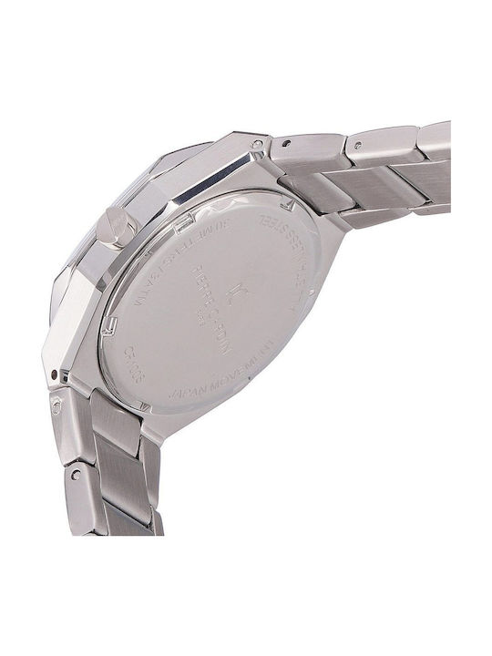 Pierre Cardin Γυναικείο Ρολόι 32mm Μπαταρίας με Ασημί Μεταλλικό Μπρασελέ