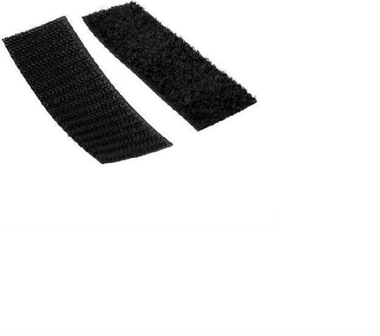 Αυτοκόλλητη Velcro Ταινία Ραπτικής Μαύρη από Ύφασμα