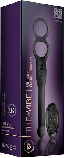 Rocks Off Vibe Prostate Anal Plug mit kabelloser Funktion und Vibration Schwarz 23.1cm