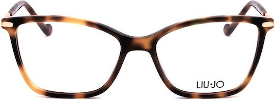 Liu Jo Women's Prescription Eyeglass Frame Cat Eye Brown Tortoise LJ2741-215