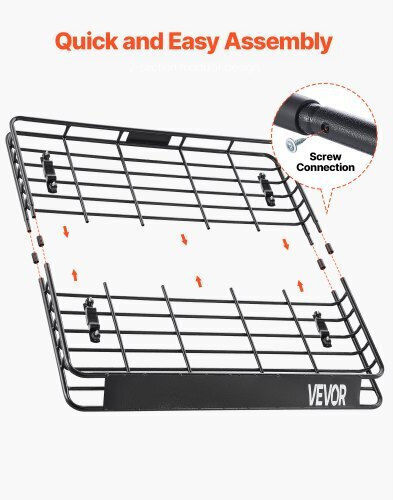 Vevor Steel Car Roof Rack 109.22x127cm