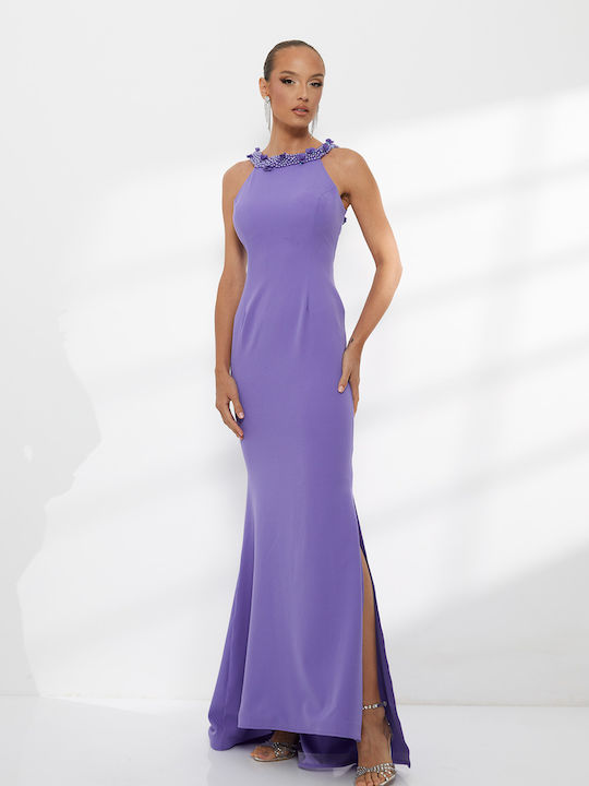 Maxi Dress for Wedding Christening Lilac