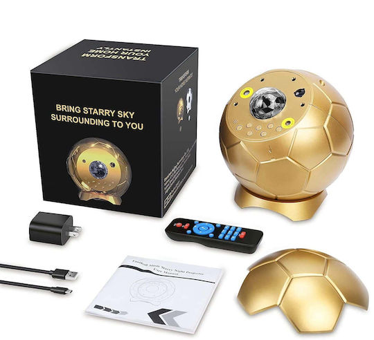 Led Kids Table Lamp Projector Soccer Ball Style Green