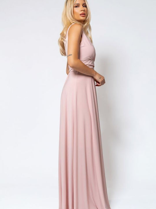 Summer Maxi Dress for Wedding Christening Nude