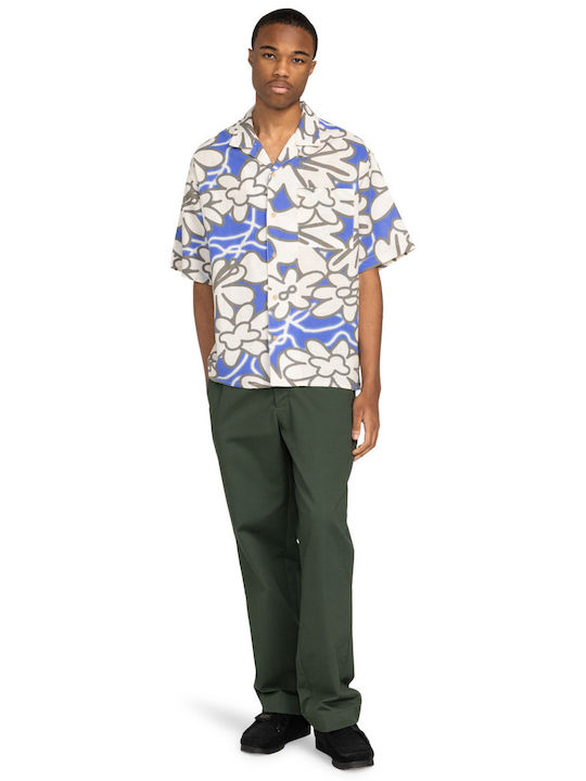 Short-sleeved Linen Shirt MULTICOLOR