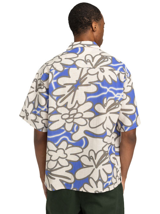 Short-sleeved Linen Shirt MULTICOLOR