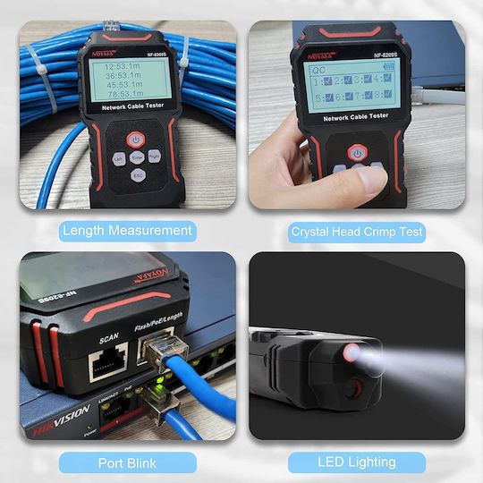 B0BKSXJZ2T Network Cable Tester Jack Digital