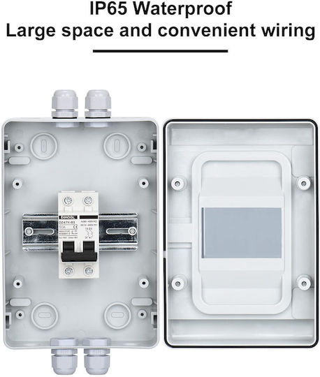 Set Panou Disjunctoare Automate 40a Dc 12v-400v Ac 90v-400v 2 Poli Comutator Automat Sistem Fotovoltaic