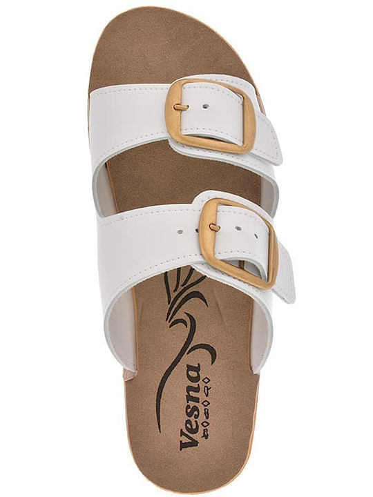 Flache Sandalen für Damen Anatomisch in Gold Farbe