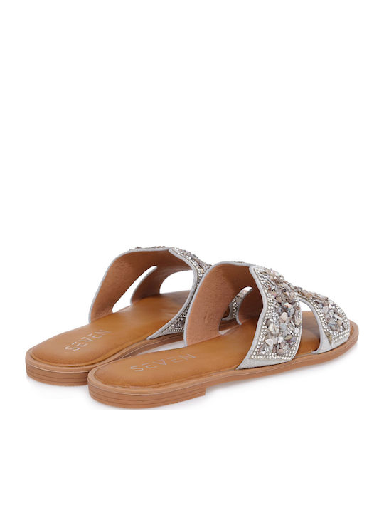 Women's Flat Sandals in Gray Color