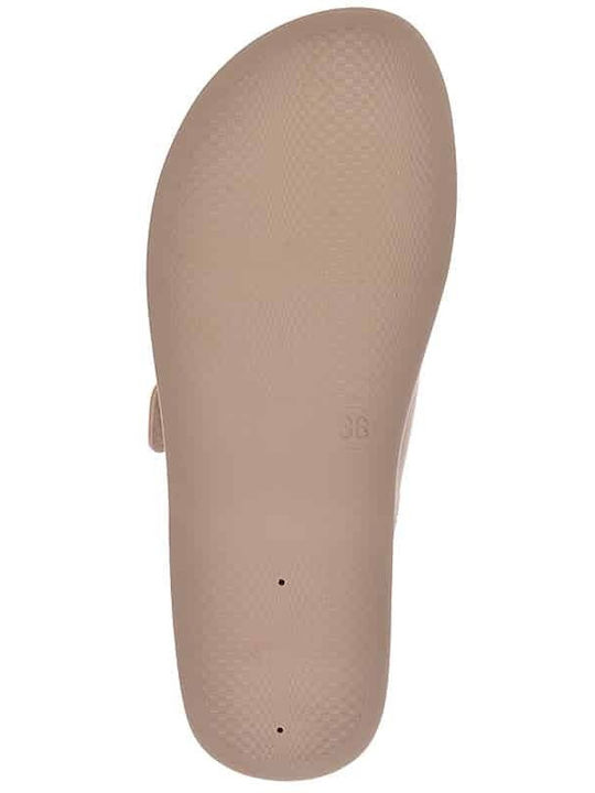 Flache Sandalen für Damen Anatomisch in Gold Farbe
