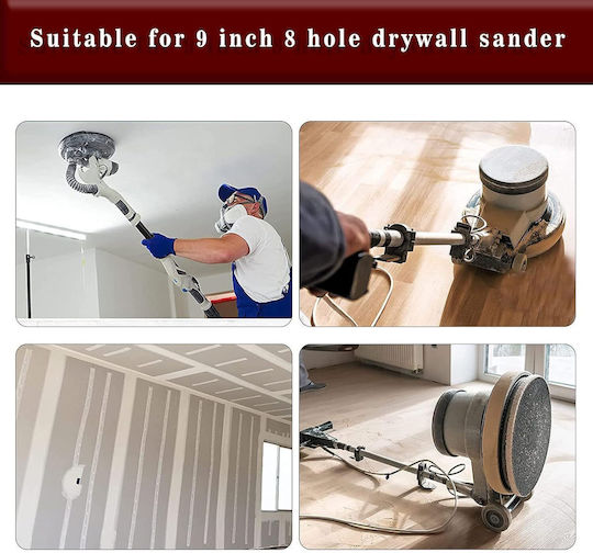 Foaie de șlefuire pentru șlefuitor excentric K40 cu găuri 225mmx225mm Set 10buc