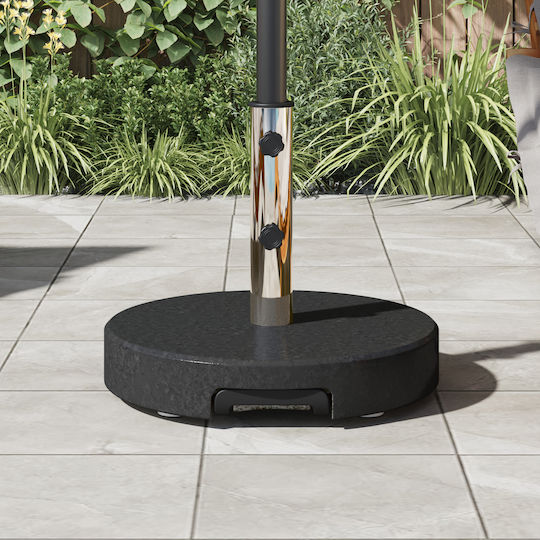 vidaXL Umbrella Stand made of Cement Black