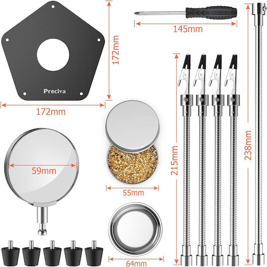Soldering Support Magnifying Glass Power Tool Stand Lötkolben
