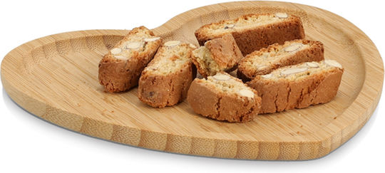 Wooden Cheese Serving Platter 20.5x21cm
