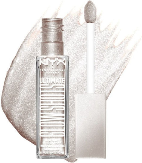 NYX Professional Makeup Ultimate Glow Shots Eye Shadow in Liquid Form with Beige Colour 7.5ml