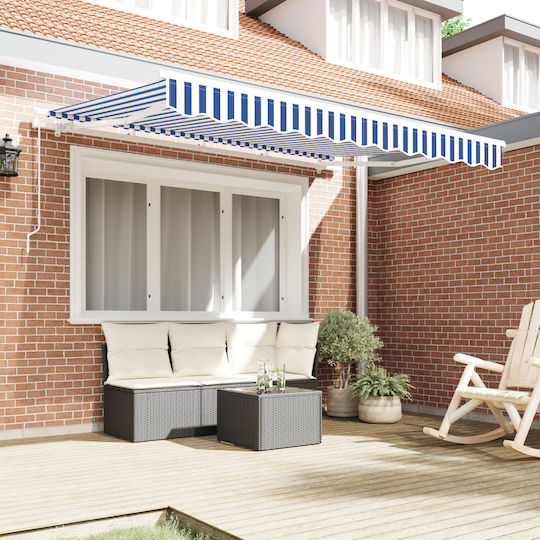 vidaXL Τεντόπανο Μπλε 2x2.5m
