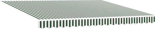 vidaXL Awning fabric Green 3.5x4m