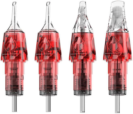 Set 40 Cartușe Ac pentru Tattoo 8 Tipuri de Ace Bug Pin 1203rl 1205rl 1207rl 1209rl 1007rs 1009rs 1207rs 1209rs Din Oțel Inoxidabil 316 Pentru Contur, Umplere En04x-40kit-fg