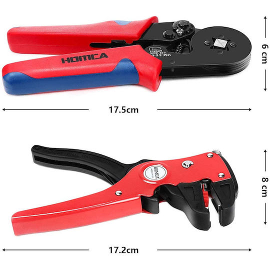 Crimpzange Für Kabelanschlüsse Durchmesserbereich 0.25 - 10mm²