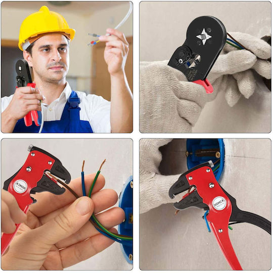 Crimpzange Für Kabelanschlüsse Durchmesserbereich 0.25 - 10mm²