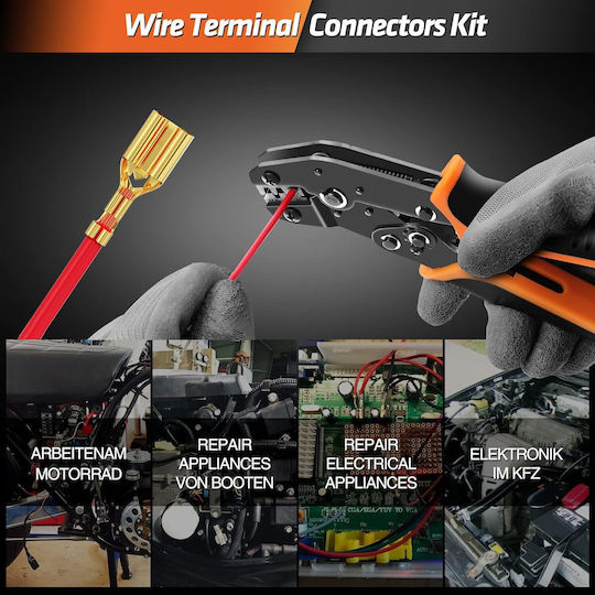 Connector Crimping Pliers Cross-Section Range 0.25 - 2.5mm²
