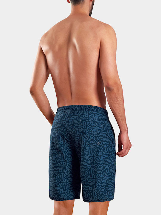 Men's Swimwear Shorts Aztec Blue, Blue Raf