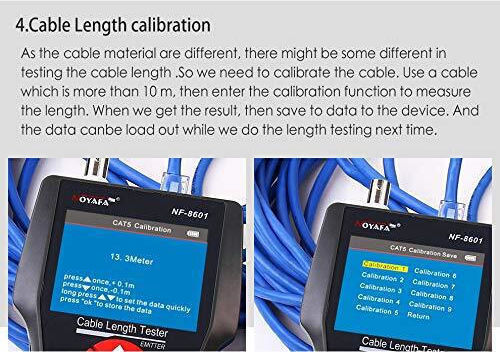 B01934ELIA Network Cable Tester RJ45 / RJ11 / BNC / USB