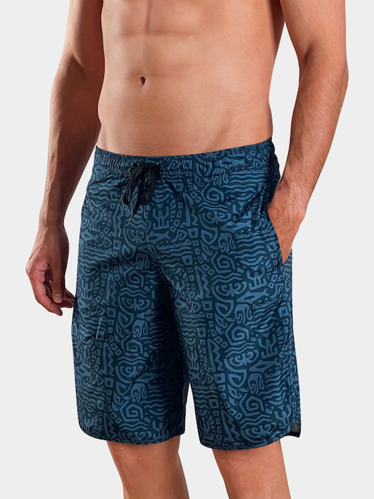 Men's Swimwear Shorts Aztec Blue, Blue Raf