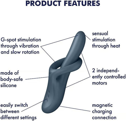 Satisfyer Flex 4 Δονητής Rabbit Μπλε