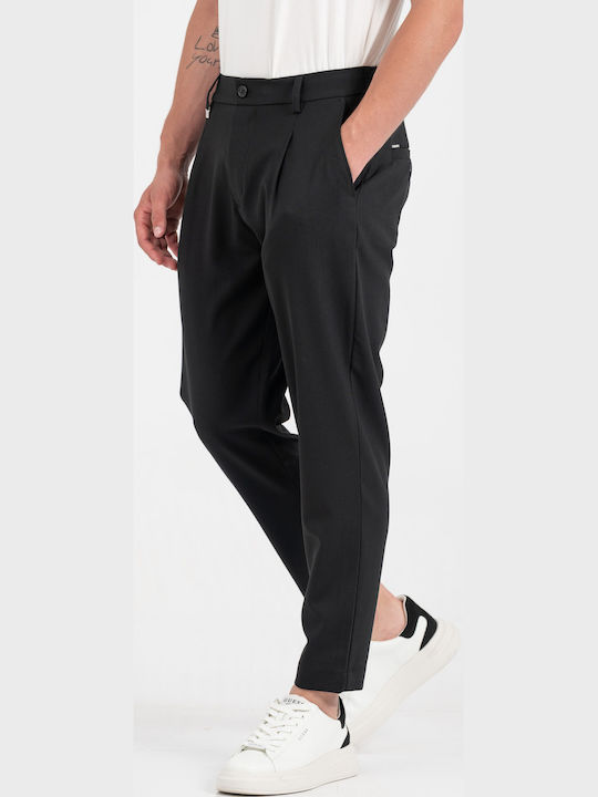 Hose Elastisch in Lockere Passform Black